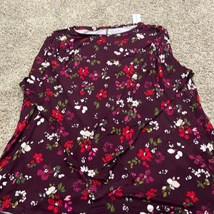 Long sleeve floral T-shirt